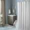 Bath Bliss Microfiber Soft Touch Dash Design Shower Curtain Liner
